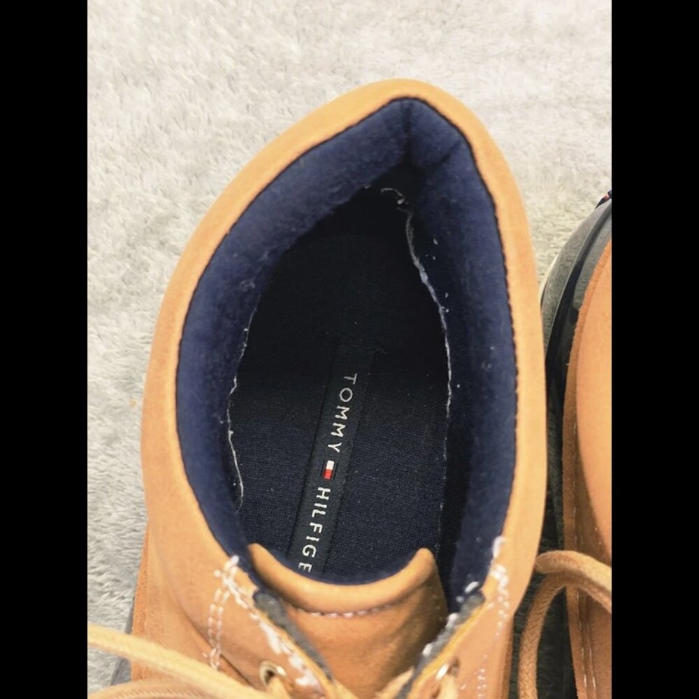 Tommy Hilfiger T-WHEAT-T‎ Boots Womens 7M Blue/Tan Rubber Clean! - Picture 5 of 15